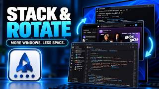 Stack and Rotate Multiple Windows in One Screen Zone