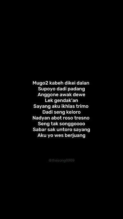 Raiso Dadi Siji (Lirik) #shorts