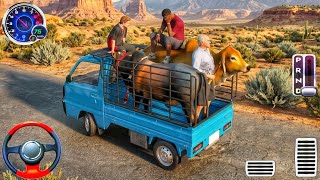 Animal Truck Transporter 3D — Покупаем корову на рынке — Геймплей на Android screenshot 1