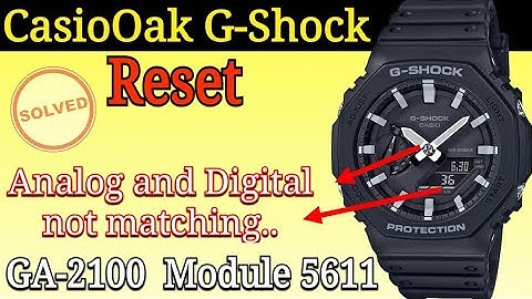RESET Casio G Shock GA-2100 | Fix: Analog and Digital Don