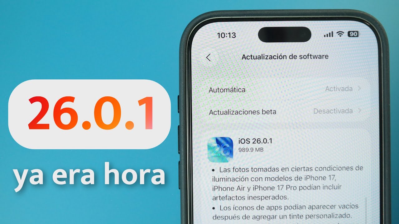 iOS 26.0.1 - Novedades & Correcciones, lo que debes saber - YouTube