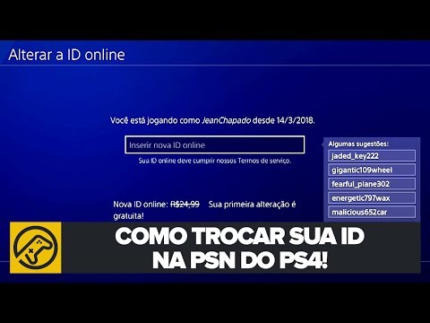 Vídeo: Você Pode Finalmente Mudar O Seu PlayStation ID, Mas A Sony Avisa Sobre Possíveis Problemas