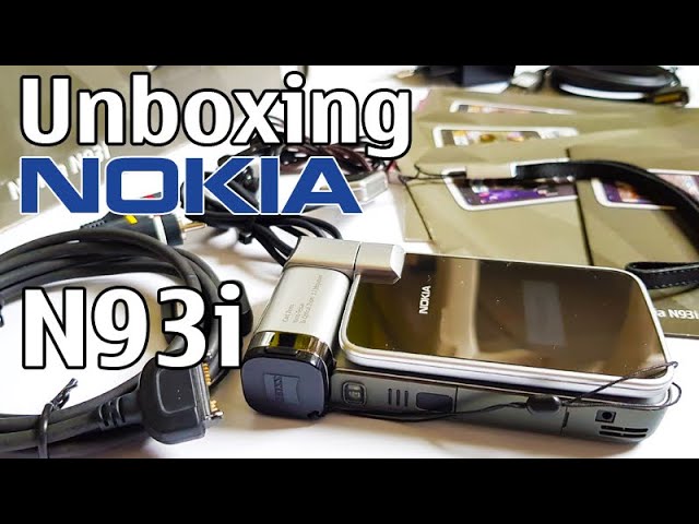 Nokia N93i Unboxing 4K with all original accessories Nseries RM-156 review class=