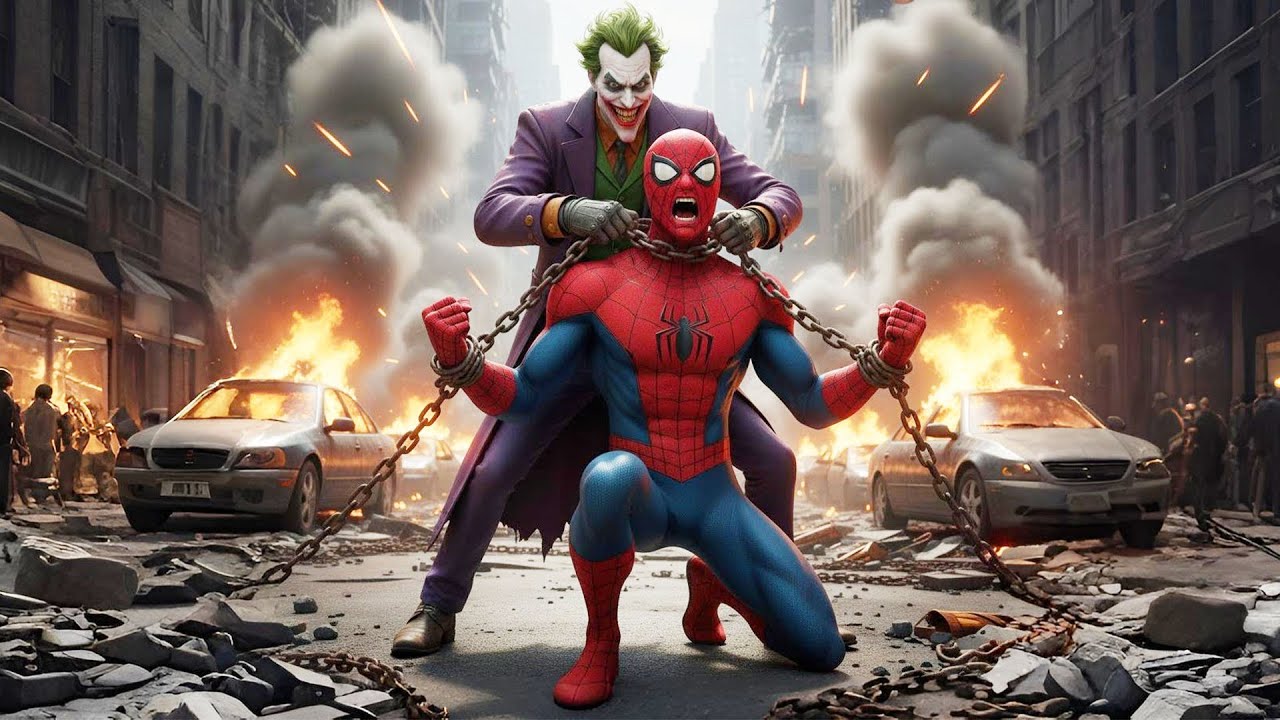 Unexpected Team-Up: Spider-Man and Hulk Fight Against the Joker! | AI superhero Short Film