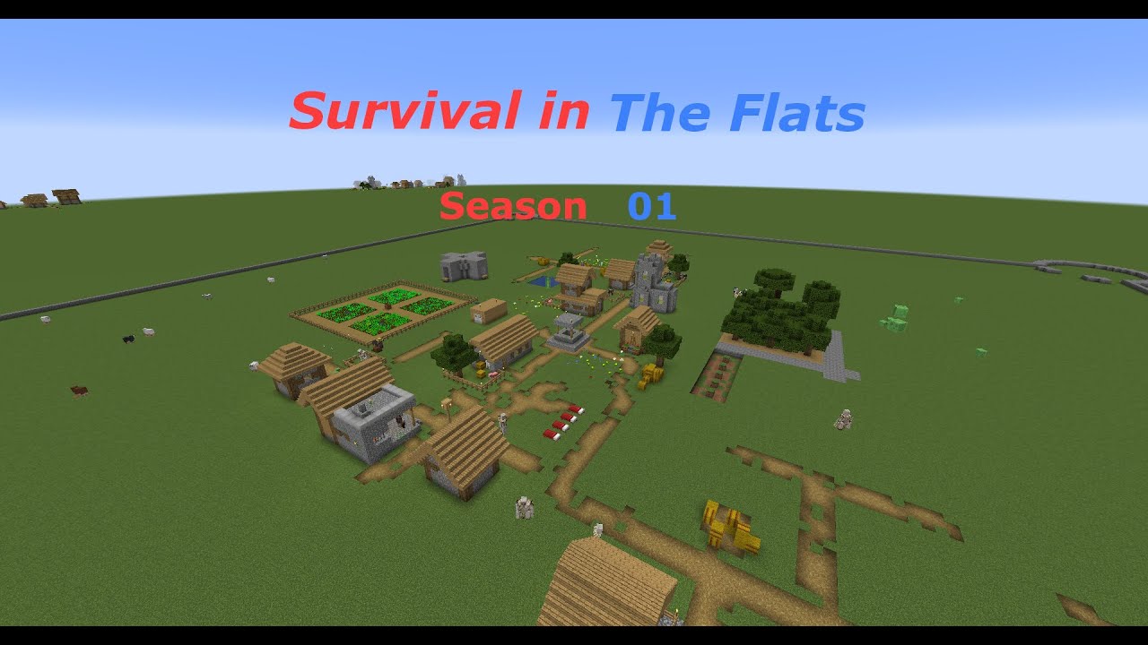 Survival in the Flats - Episode 01 Minecraft Superflat Survival Series ...