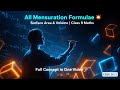 All Mensuration Formulae | Surface Areas & Volumes | Class 9 Maths | Complete Formula