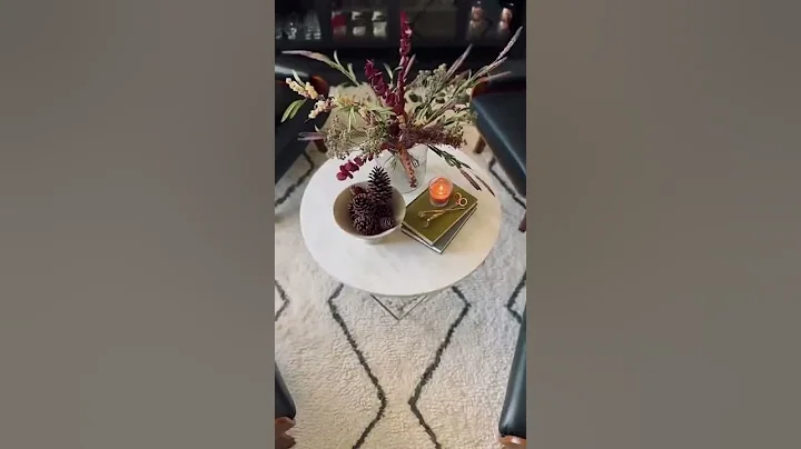 Styling a round coffee table - #Shorts
