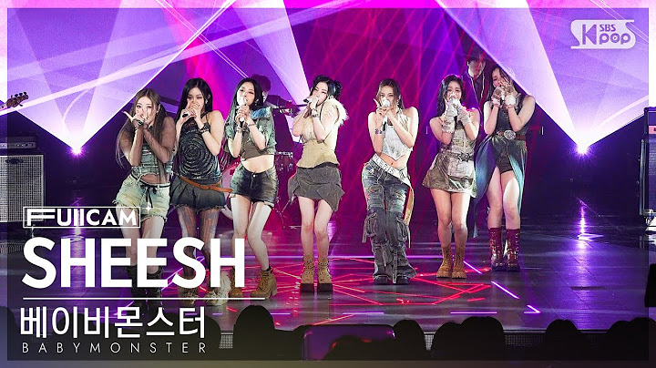 [안방1열 풀캠4K] 베이비몬스터 'SHEESH' (BABYMONSTER FullCam)│@SBS Inkigayo 240428