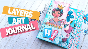 How to Create Decorative Edges Art Journal Booklet - Tutorial of All Steps - Part 1 - Art by Marlene