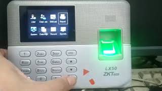 ZKTeco LX50 can't download attendance report screenshot 4