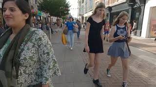 KINGSTON UPON THAMES Town Centre Walk, A Very Hot Weekday in Late Summer / London KT1 – N071 [4K]