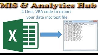 vba code to export the data from excel to text file