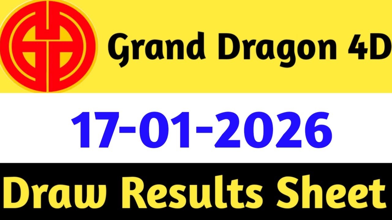 16-01-2026 Grand Dragon Today 4D Results | 4d Malaysia  Live Today | Today 4d Result Live
