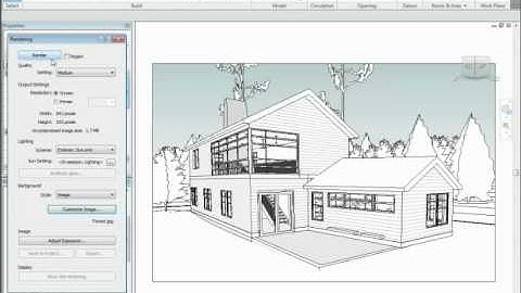 Background Images in Rendering -  Revit 2010 Architecture @ revittut.blogspot.com