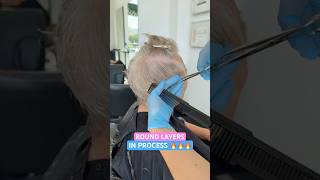 ROUND LAYERS SHORT CURLY PIXIE CUT IN PROCESS: Complete Tutorial Linked Below! 🔥🔥🔥