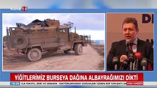 YİĞİTLERİMİZ BURSEYA DAĞINA ALBAYRAĞIMIZI DİKTİ