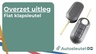 Fiat 3 knops klapsleutel elektronica overzetten |  Replace a Fiat flip key cover | Auto-sleutel.nl