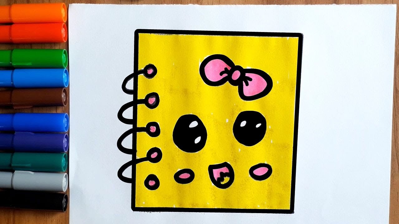 Easy Notebook Drawing...! How to draw a notebook #art #drawing # ...