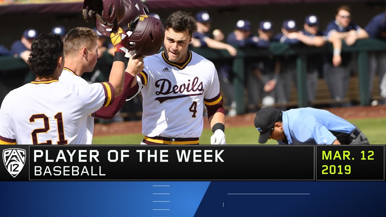 football score Arizona State outfielder Hunter Bishop's monstrous week at the plate earns him Pac-12 Baseball...