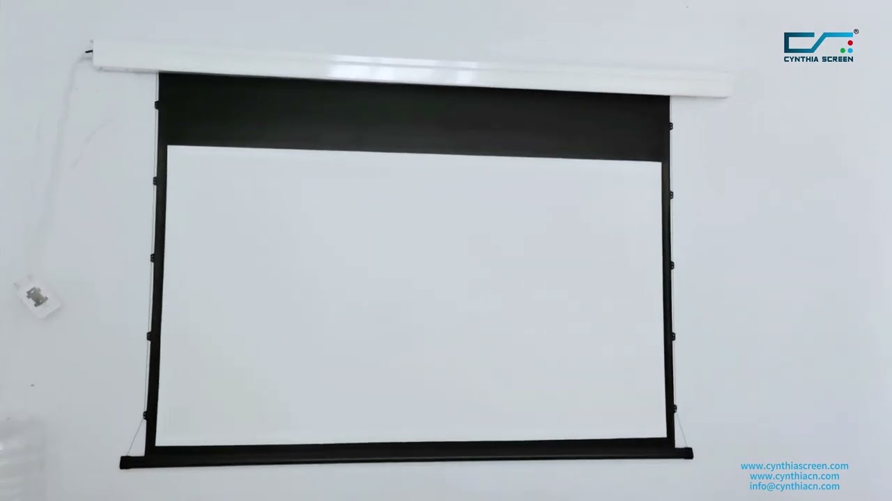 TAB TENSION SCREEN - Square outer casing series electric projector screen