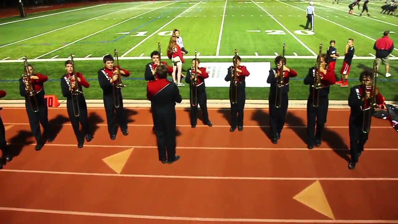 Liberty High School Band Trombones Head Choppers 2014 (2) YouTube