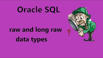 #1.4 raw and long raw data types in oracle SQL | Data Types Oracle SQL