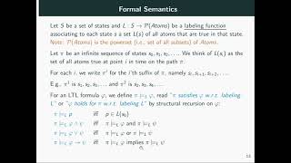 Introduction to LTL. Part 5: Formal Semantics