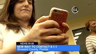 News in 90: Broward County Emergency Texting Line