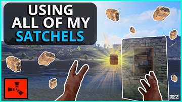 Using ALL Of My Satchel Charges to RAID! Rust Solo Survival Gameplay Part 3