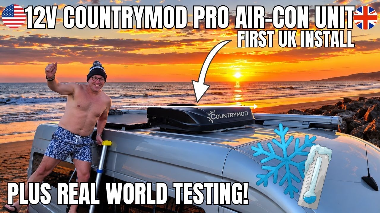 FIRST UK INSTALL! Countrymod Pro 12V Campervan Air Con – Real-World Test with Crafter Clyde