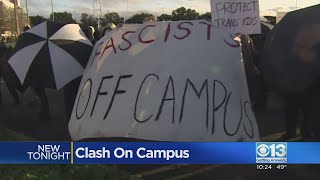 Protesters clash at event on UC Davis campus