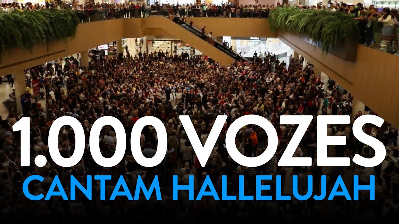 Maior Flash Mob Coral do Brasil - Hallelujah, cantado pelo Alma Coralis e Mega Flash Mob