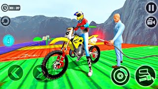 Target 1Crore Views IMPOSSIBL MOTOR BIKE TRACKS 3D #Dirt Motor Cycle Racer Game #Games For Android screenshot 4