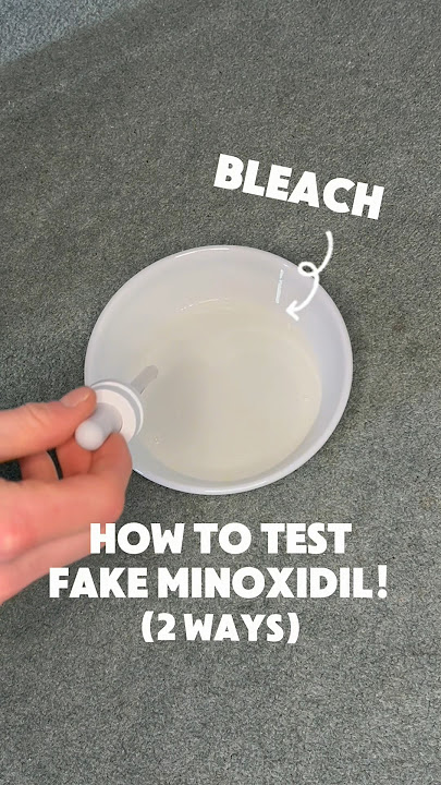 CARA MENGUJI MINOXIDIL PALSU ⚠️ #minoxidil #perawatanrambutrontok