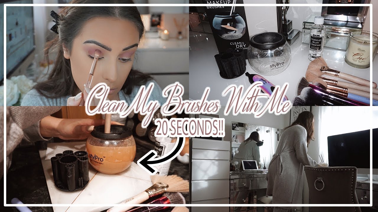 VLOGMAS DAY 21 | CLEAN & DRY BRUSHES IN 20 SECONDS!!!!