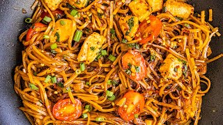 Easy Spicy Thai Noodles! - Drunken Noodles (Pad Kee Mao)