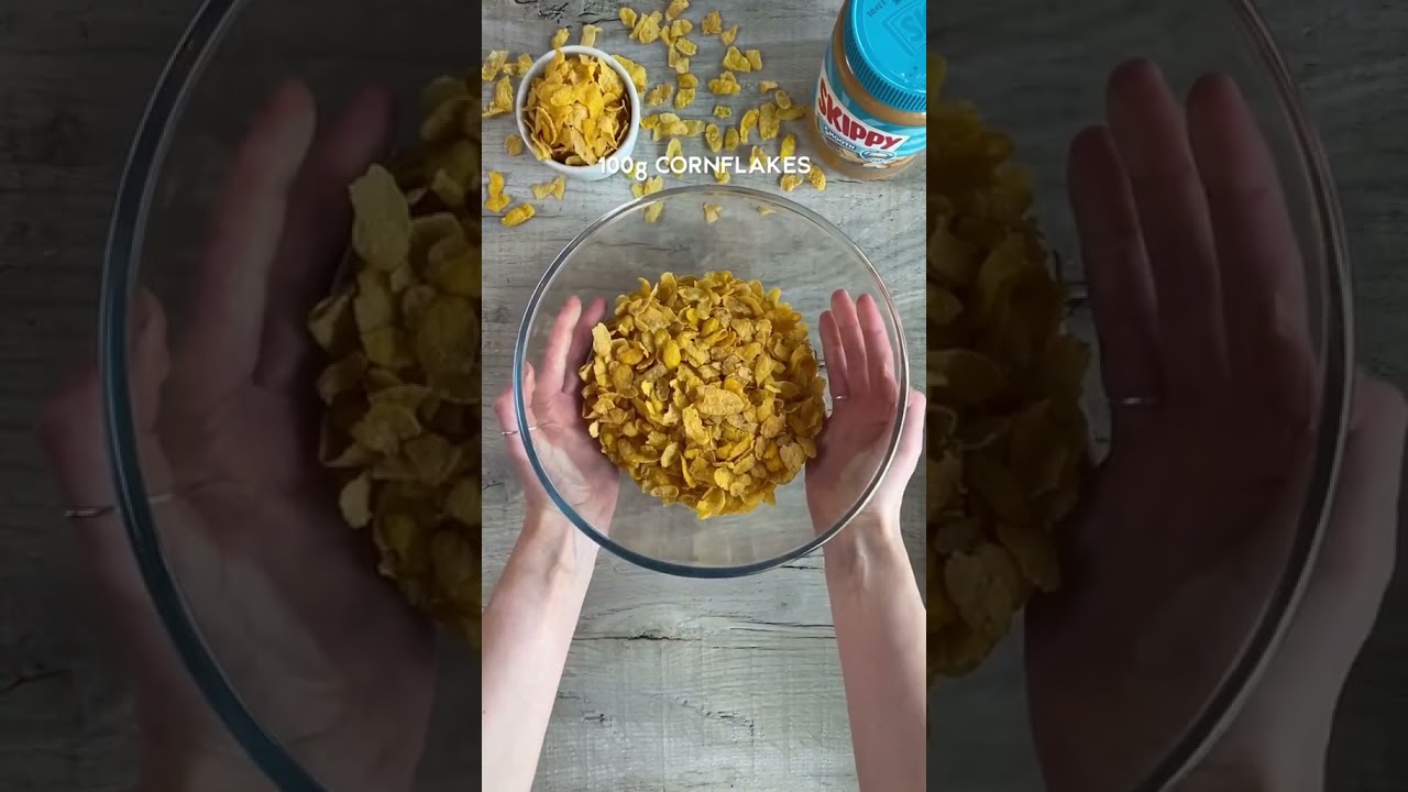 INGREDIENT PEANUT BUTTER CORNFLAKE BARS! Simple