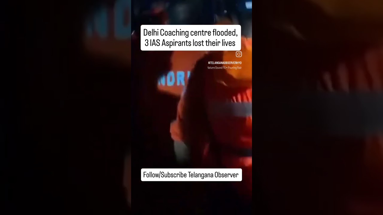 Delhi Coaching Centre flooded, IAS Aspirant died 