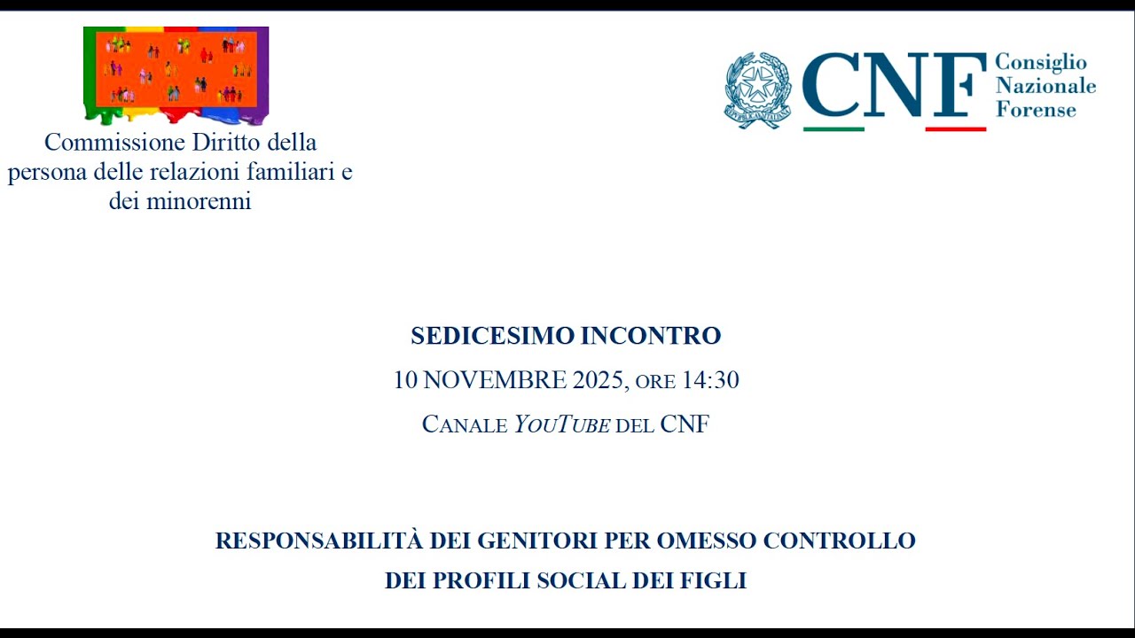 Responsabilità dei genitori per omesso controllo dei profili social dei figli