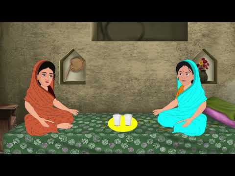 नदी के किनारे दो बहनों का घर | Cartoon story । Hindi story | Hindi Moral Stories | Cartoon Kahaniyan