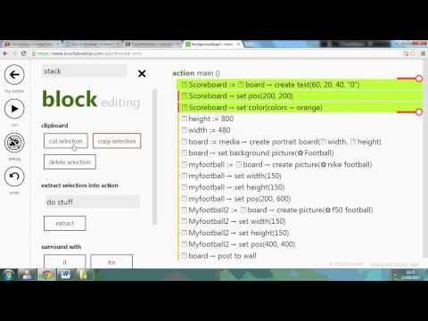 Lesson 5 - Touch Develop - Updating text
