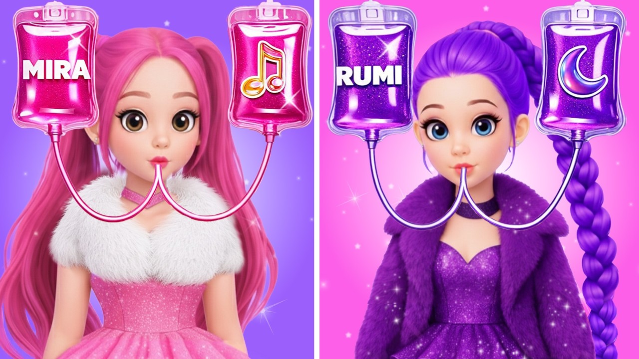 Huntrix Rumi GLOW UP | De Nerd a KPop Demon Hunters Popular