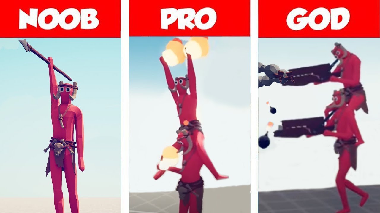 TABS | Epic Battle (NOOB PRO GOD) Spear Throwers vs Archers | Totally Accurate Battle Simulator