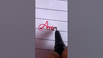 Aman in cursive ✍️✍️ handwriting || how to write in cursive handwriting || #shortsvideo