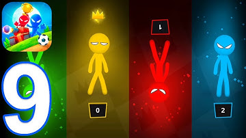 Stickman Party 1234 MiniGames - Gameplay Walkthrough Part 9 - Tournament Mode Random (iOS, Android)