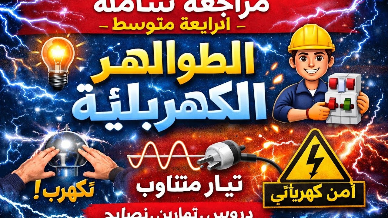 #مراجعة_ شاملة #الظواهر_الكهربائية #الرابعة_متوسط