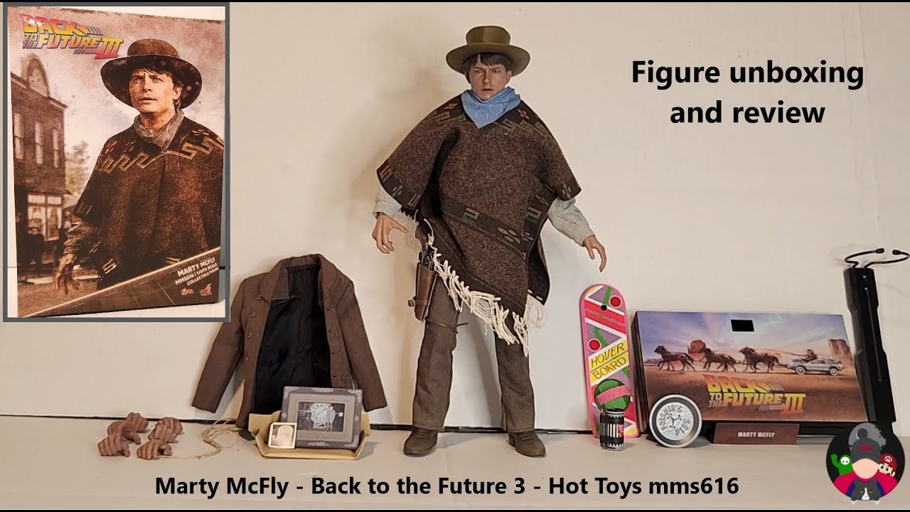 Marty McFly - Back to the Future 3 - Hot Toys mms616, figure unboxing ...