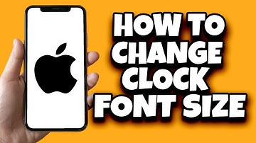How To Change Lock Screen Clock Font Size On IOS 17 (Easy)