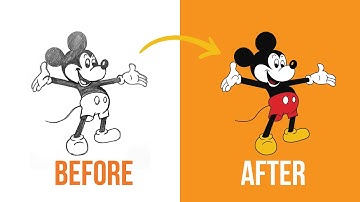 How to draw Mickey Mouse using Adobe Illustrator CC 2021