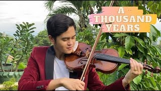Christina Perri - A Thousand Years (Violin Cover Ft. Michael and Alexa's Wedding)